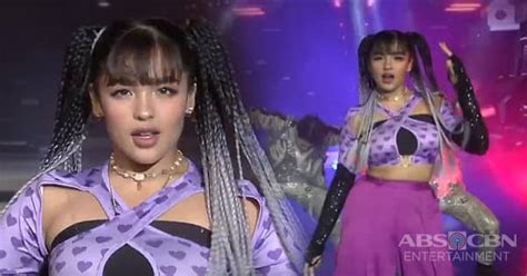 Andrea Brillantes shows off her dance moves on the ASAP Natin .